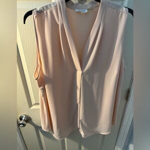 Calvin Klein Blush V-Neck Blouse